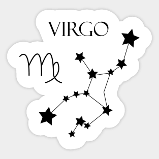 Virgo Zodiac Horoscope Constellation Sign Sticker